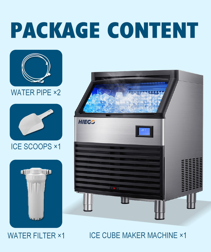 полностью автоматическое воздушное охлаждение льдогенератора холодильника машины для льда 35 кг 100 кг 10