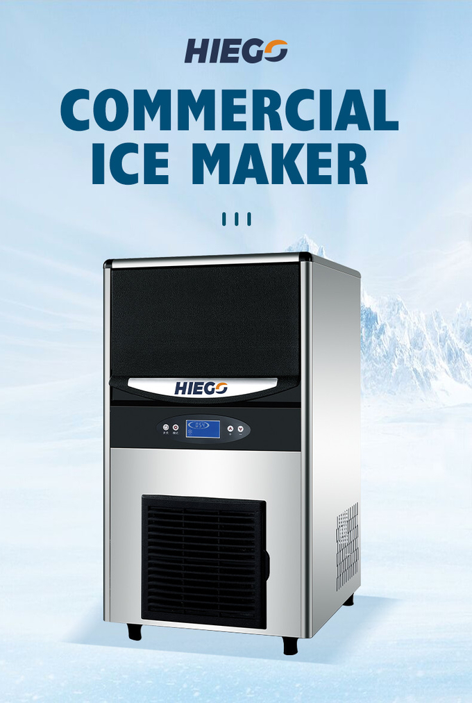 машина для изготовления кубиков льда 40 кг / 24 часа, самопроверка, небольшая машина для льда для домашнего бара 1