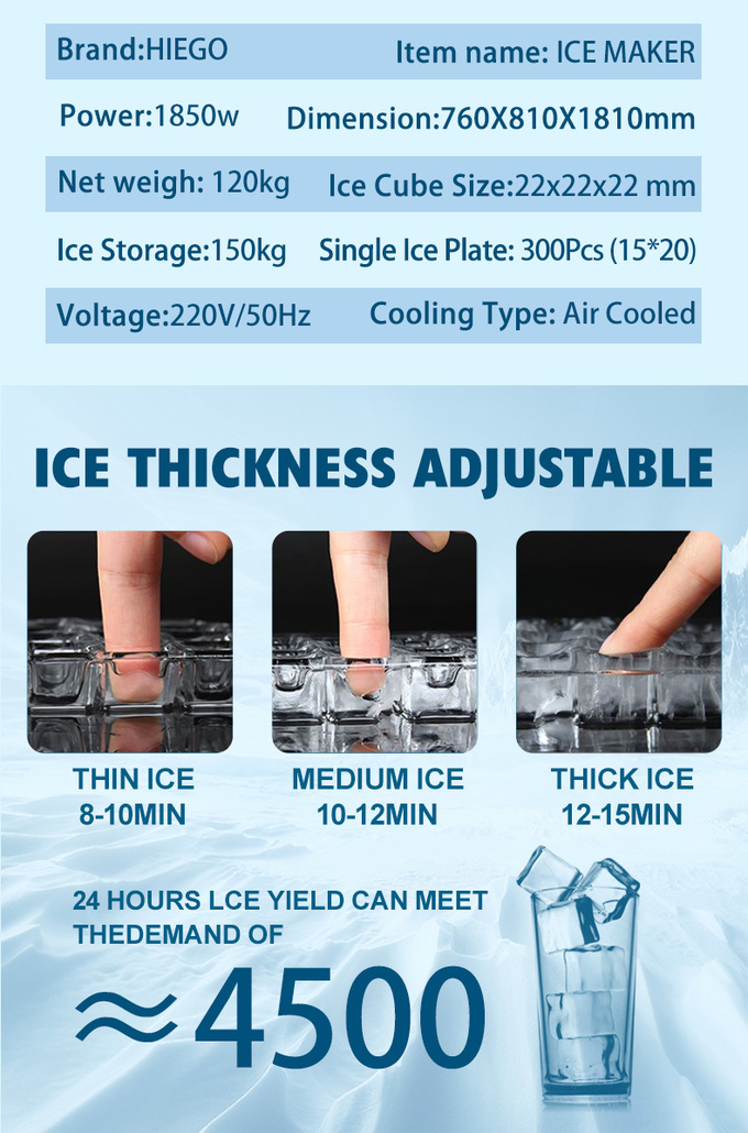 Коммерчески машина 300Кг кубика льда в кубик льда дня делая машину 7
