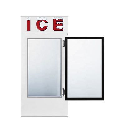 Витрина для мороженого из нержавеющей стали 850л мерчендайзера льда стеклянной двери воздушного охлаждения