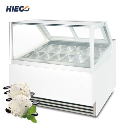 Коммерчески шкаф Гелато блока дисплея 50-60хз мороженого окуная