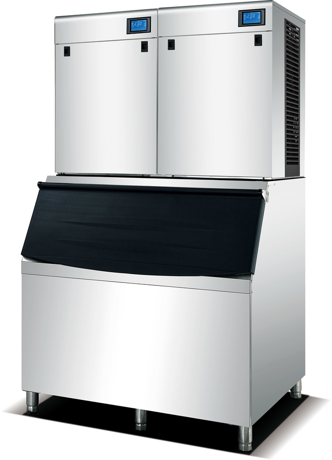 Коммерчески машина льда 1000Kg куба SUS304 с панелью LCD 0
