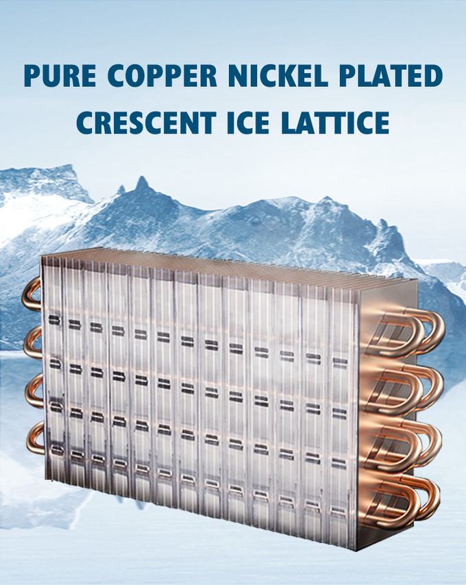 80 кг / 24 часа Crescent Ice Maker с воздушным охлаждением Портативный 80 кг промышленный льдогенератор 6