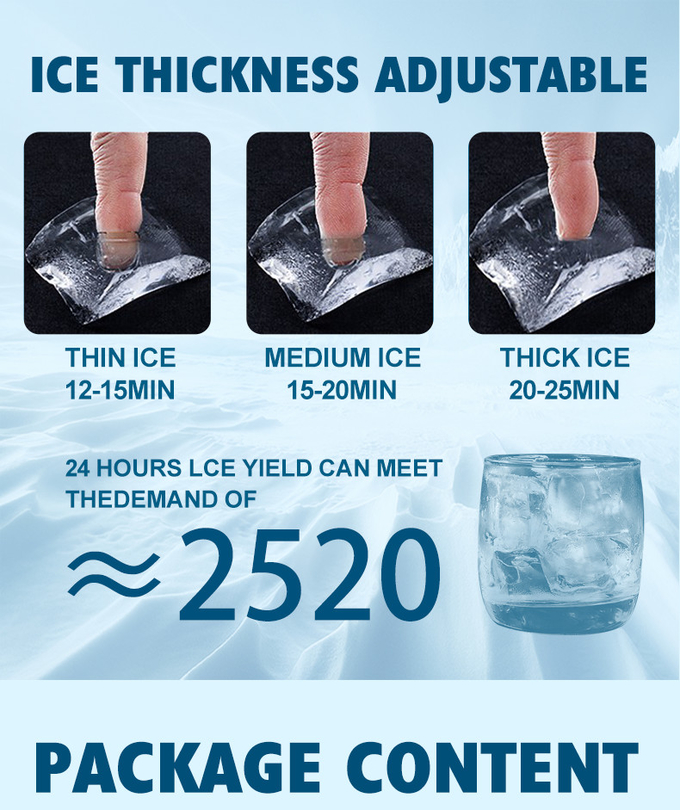 Машина создателя льда машины льда 200KG /24H коммерчески серповидная автоматическая серповидная 3